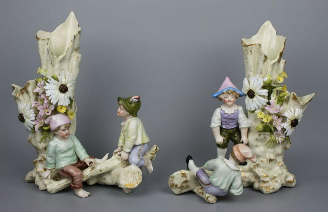 19C Sitzendorf couple of figurines (1 of 10)