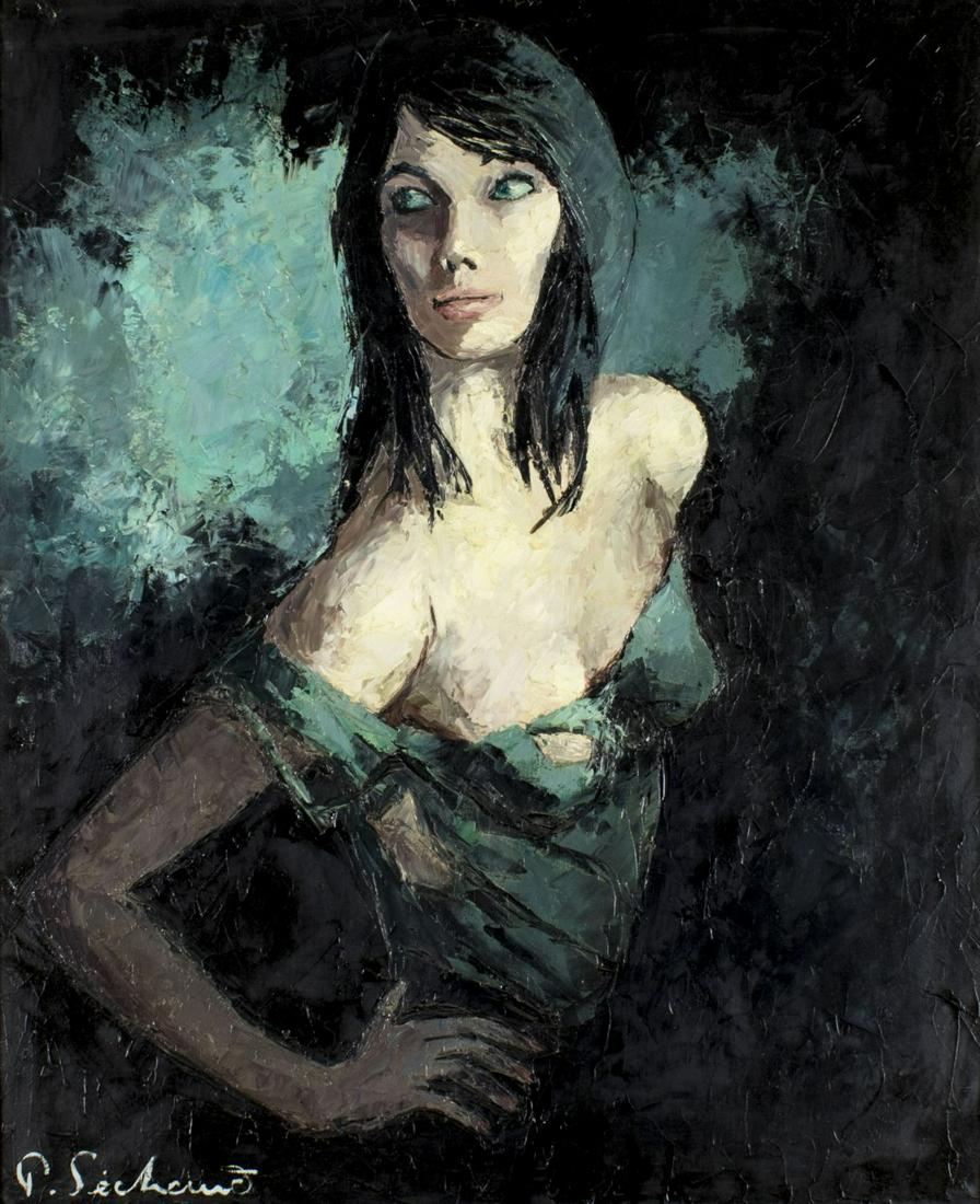 Paul Sechaud (Swiss,1906-1982) oil painting (1 of 10)