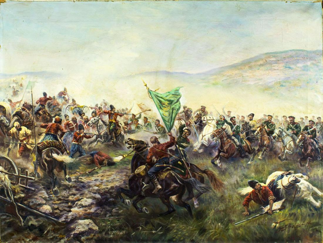 Afanasij Scheloumoff (Russian,German,1892-1983) oil (1 of 10)