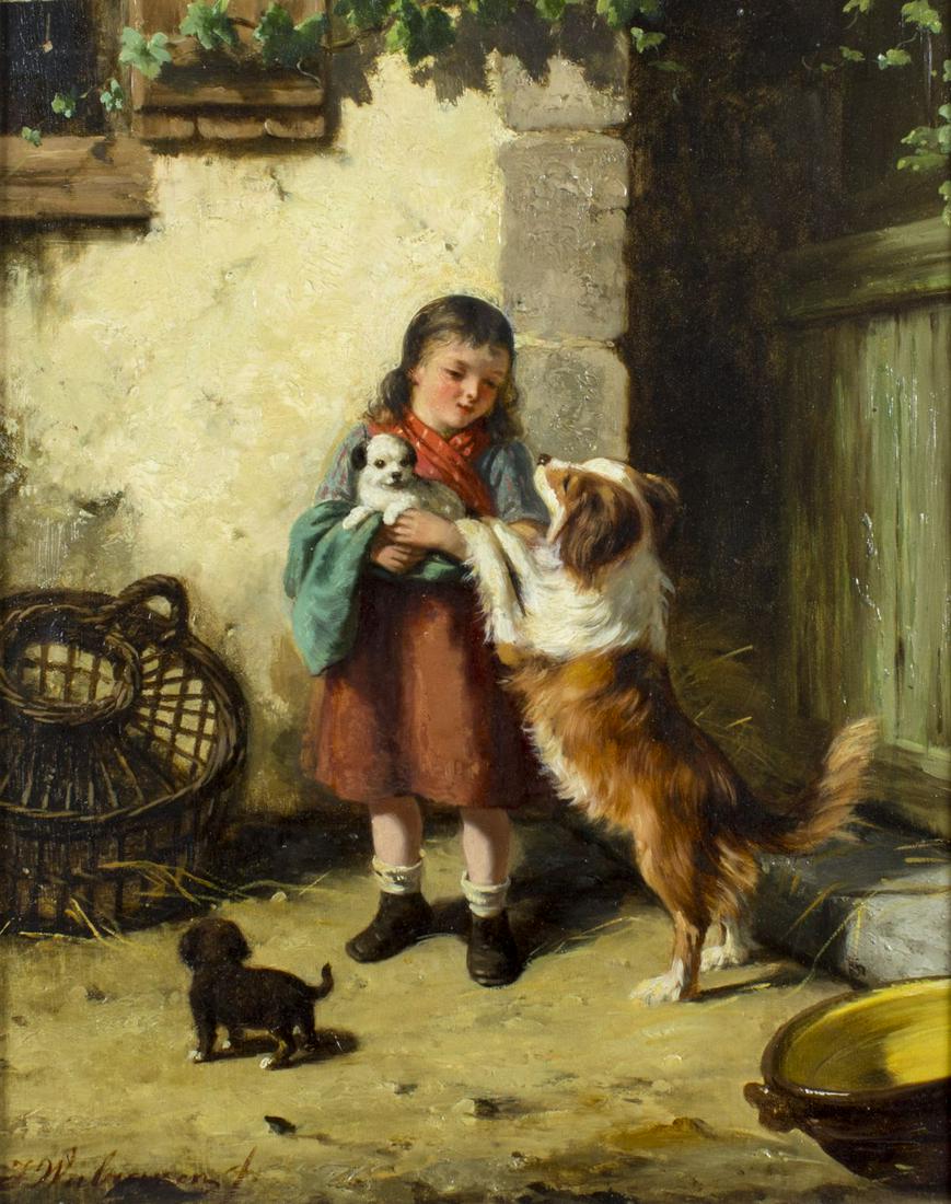 Jan Walraven (dutch,1827-1878) oil painting antique (1 of 10)