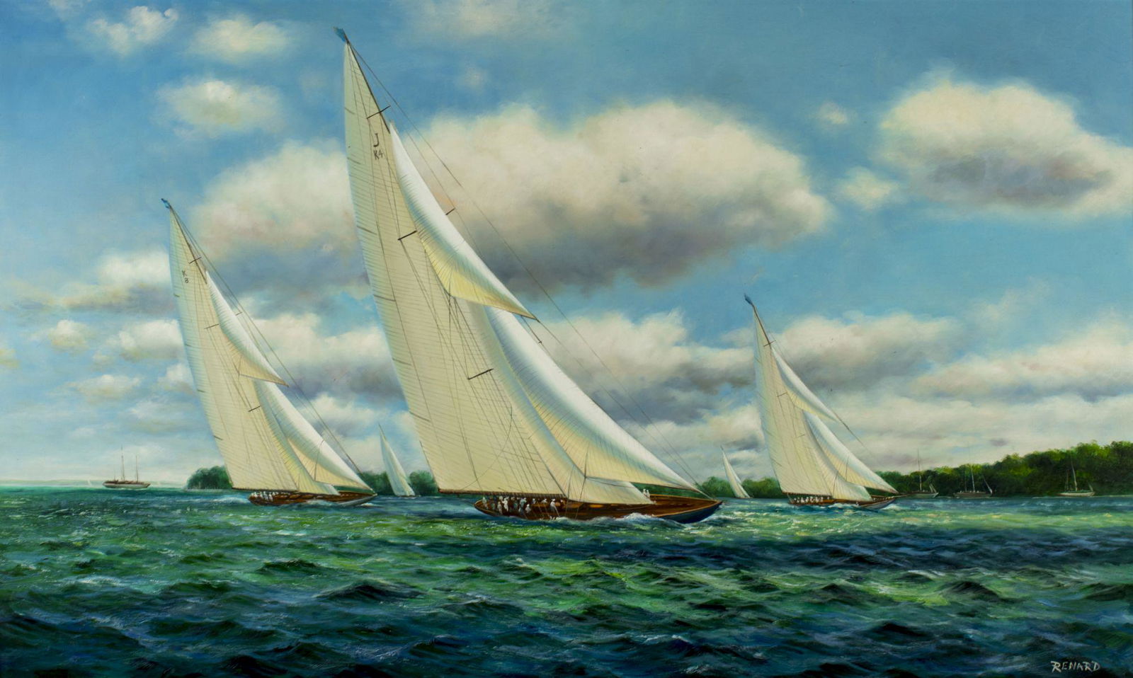 Stephen Renard (UK,born 1947) oil on canvas (1 of 10)