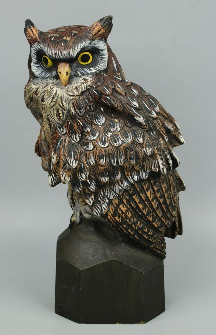 Antique Large 10" Austrian Bronze "Owl" (1 of 10)