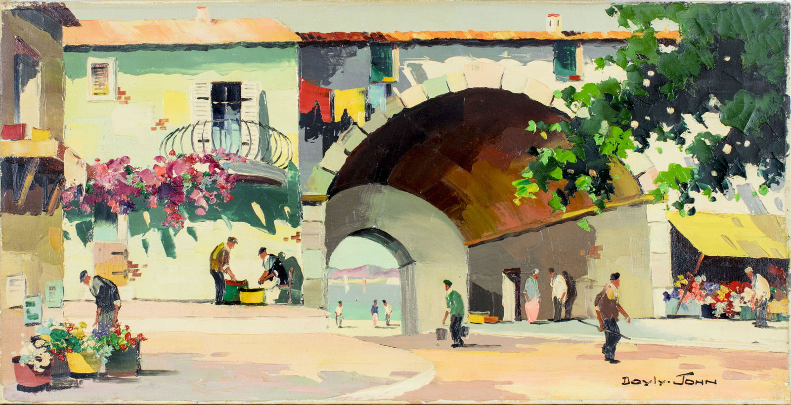 Cecil Rochfort D'Oyly-John (UK,1906-1993) oil painting (1 of 10)