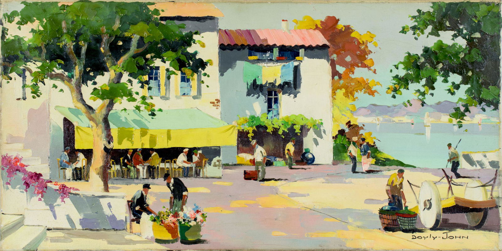 Cecil Rochfort D'Oyly-John (UK,1906-1993) oil painting (1 of 10)