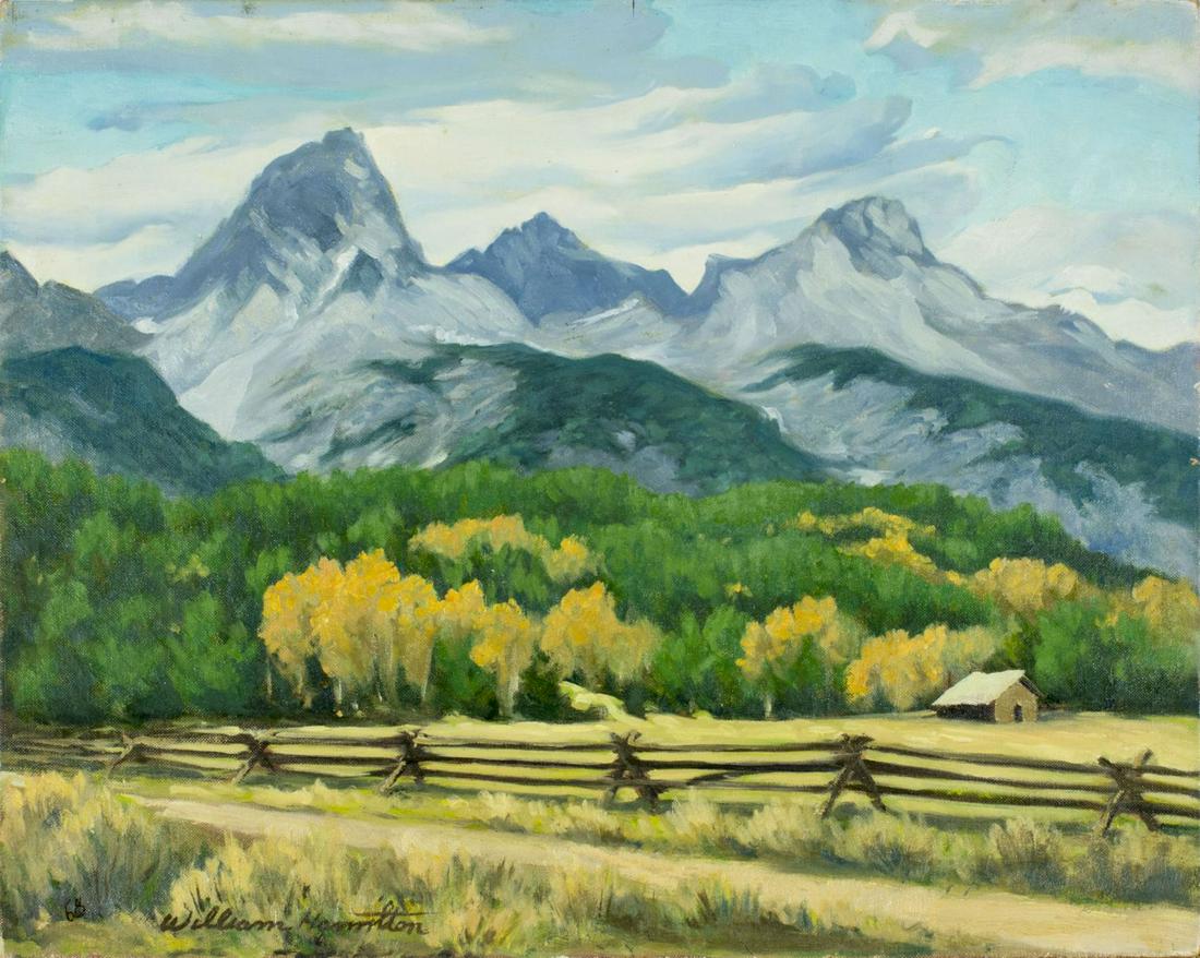William Hamilton (US,mid 20C) oil painting (1 of 10)
