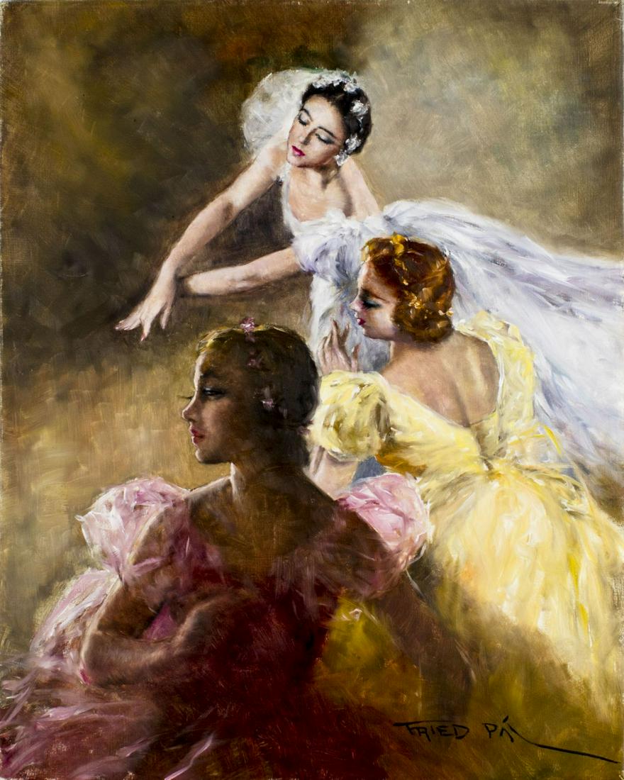 Pal Fried (NY,CA,Hungary,1893-1976) oil painting (1 of 10)