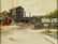 Charles Longabaugh (IL,1885-1944) watercolor painting