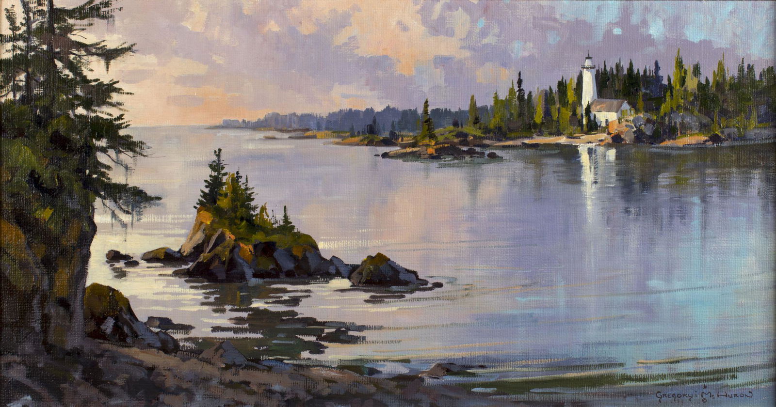 Gregory McHuron (WY,1945-2012) oil painting (1 of 10)