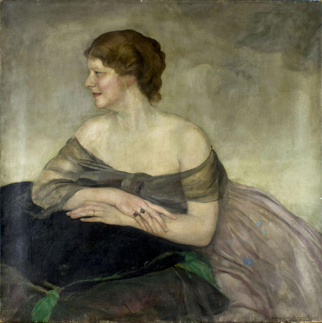 Henry Caro Delvaille (France,1876-1928) oil painting (1 of 10)