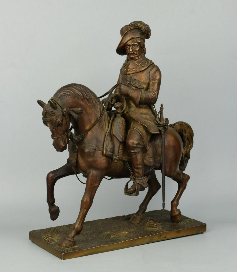 19C French Bronze "Cavalier on Horse" top quality (1 of 10)