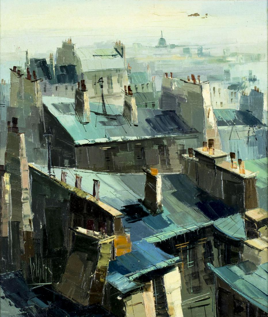 American mid 20C oil painting signed (1 of 10)