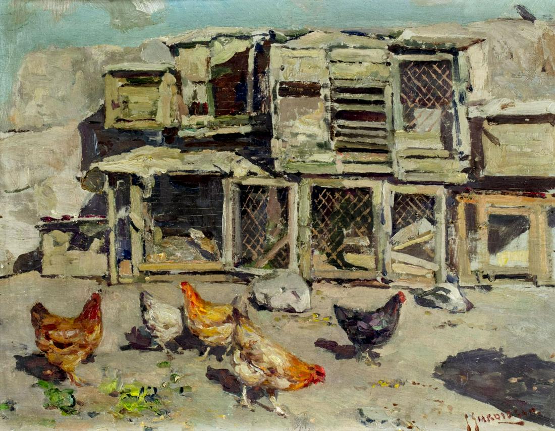 Giuseppe Giardiello (Italy,1877-1920) oil painting (1 of 9)