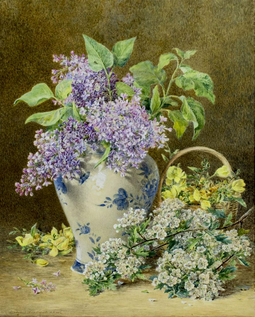 John Jessop Hardwick (UK,1831-1917) watercolor painting (1 of 10)