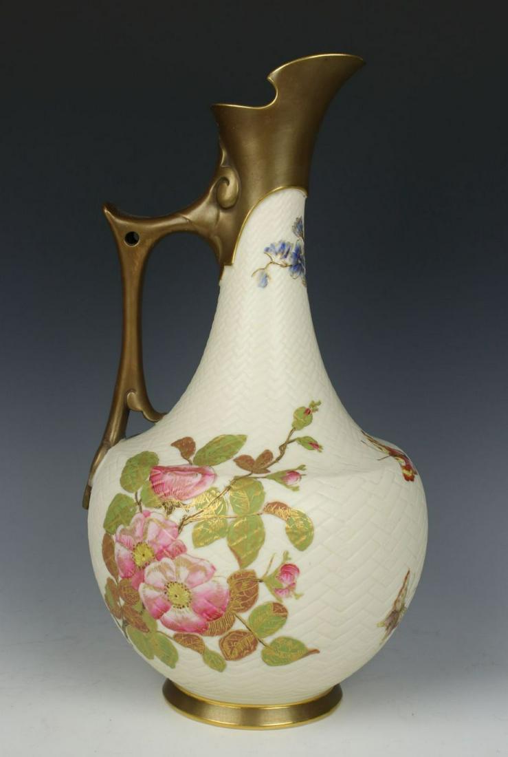 13" Antique 1885 Royal Worcester 1028 Pitcher Ewer Jug (1 of 10)