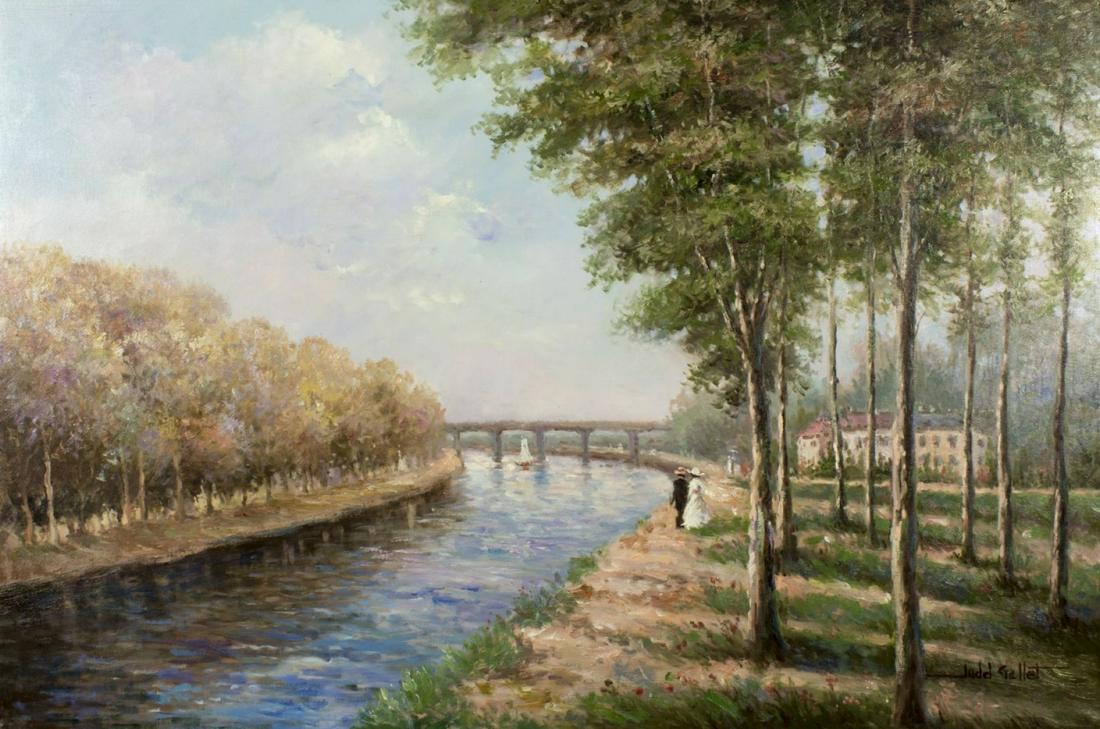 Judd Gallet (US,20th century) oil on canvas (1 of 10)