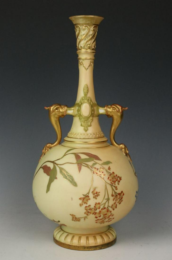 Antique 1892 Royal Worcester 1445 "Vase with Dolphin (1 of 10)