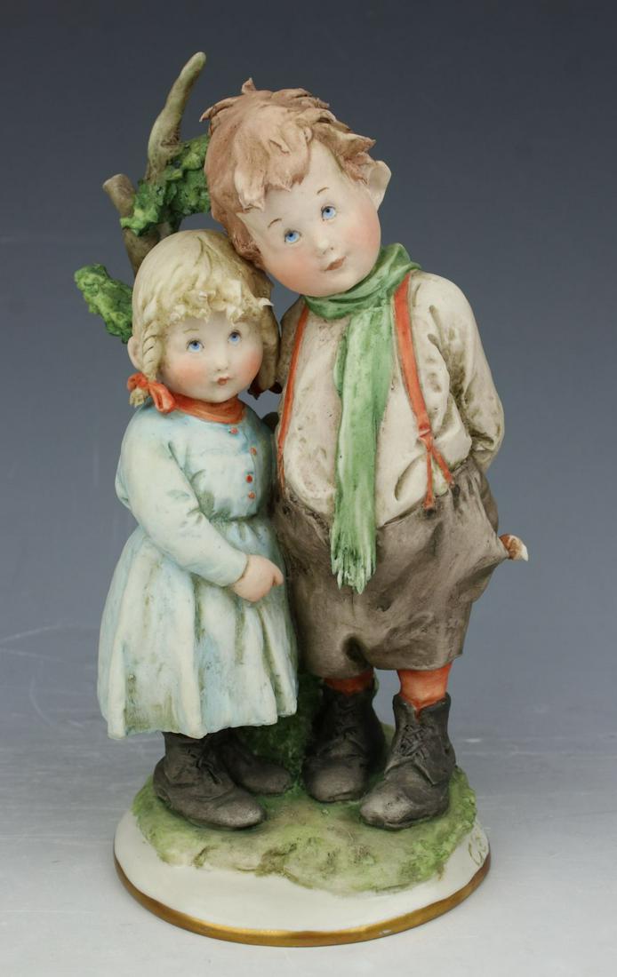 Capodimonte Giuseppe Cappe Figurine "Brother and (1 of 10)