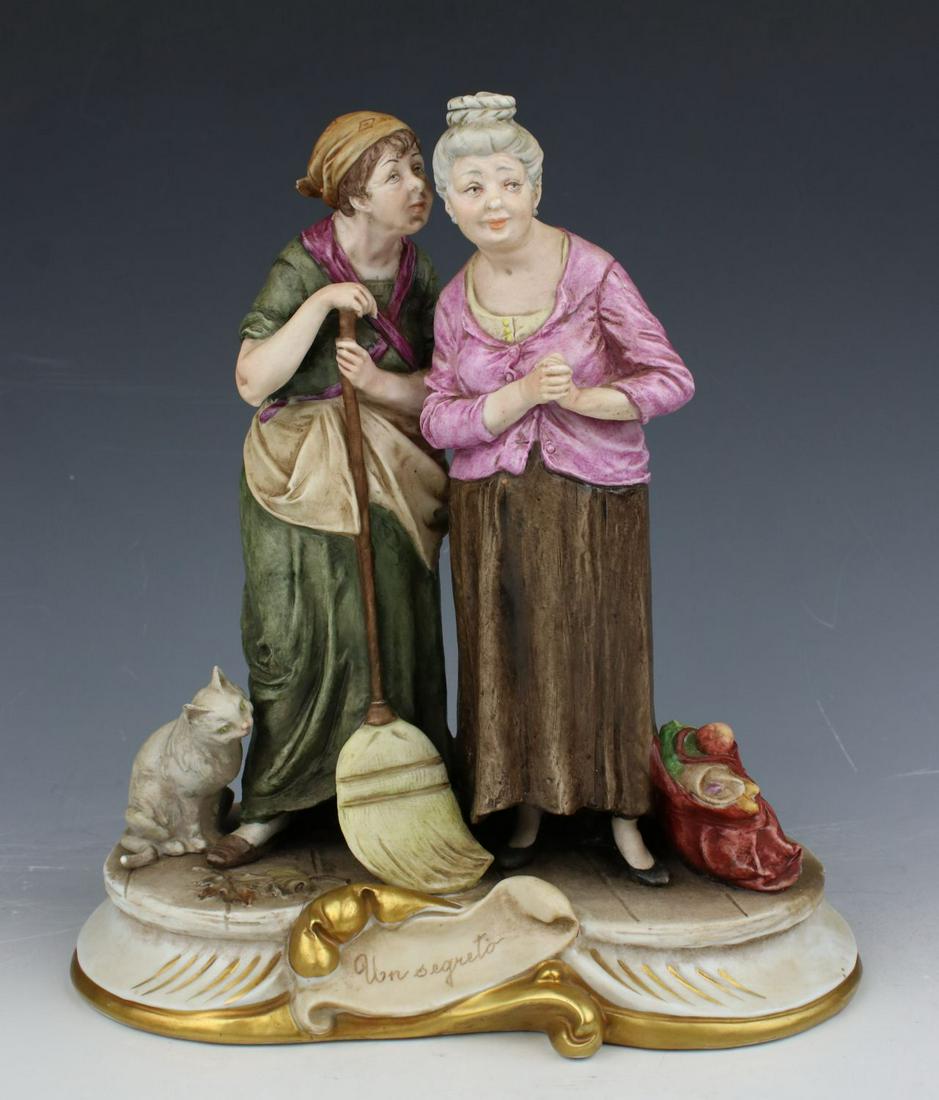 Capodimonte Bruno Merli Figurine "Gossips" (1 of 10)
