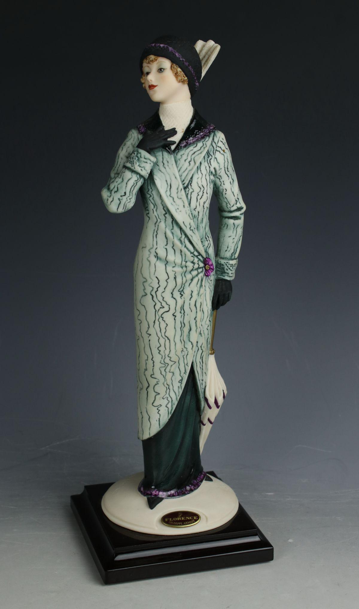 Giuseppe Armani Figurine 1307C "Brise": MANUFACTURE: Florence - Giuseppe Armani (Italy) NAME: Brise NUMBER: 1307C YEAR: 1998 CONDITION: Excellent. No chips, no cracks. NO BOX. HEIGHT: 10 inch / 24 cm WIDTH: 3 1/2 inch / 9 cm DEEP: 3 1/2 inc