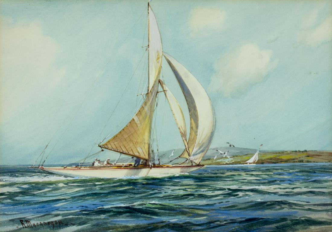 Roy David MacGregor (UK,1925-2003) watercolor painting (1 of 11)