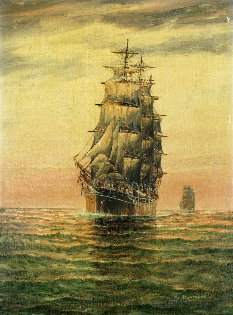 Jay Arnold (MA,born 1890) oil painting (1 of 12)
