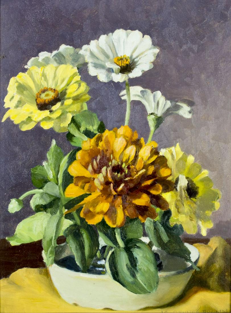 Mae Brown (UK,MA,KS,1887-1973) oil painting (1 of 12)