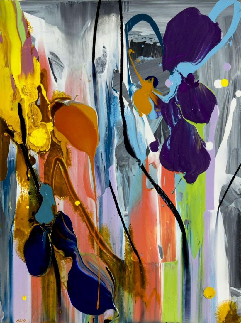 Daniel Phill (CA,WA,b 1955) acrylic painting (1 of 10)