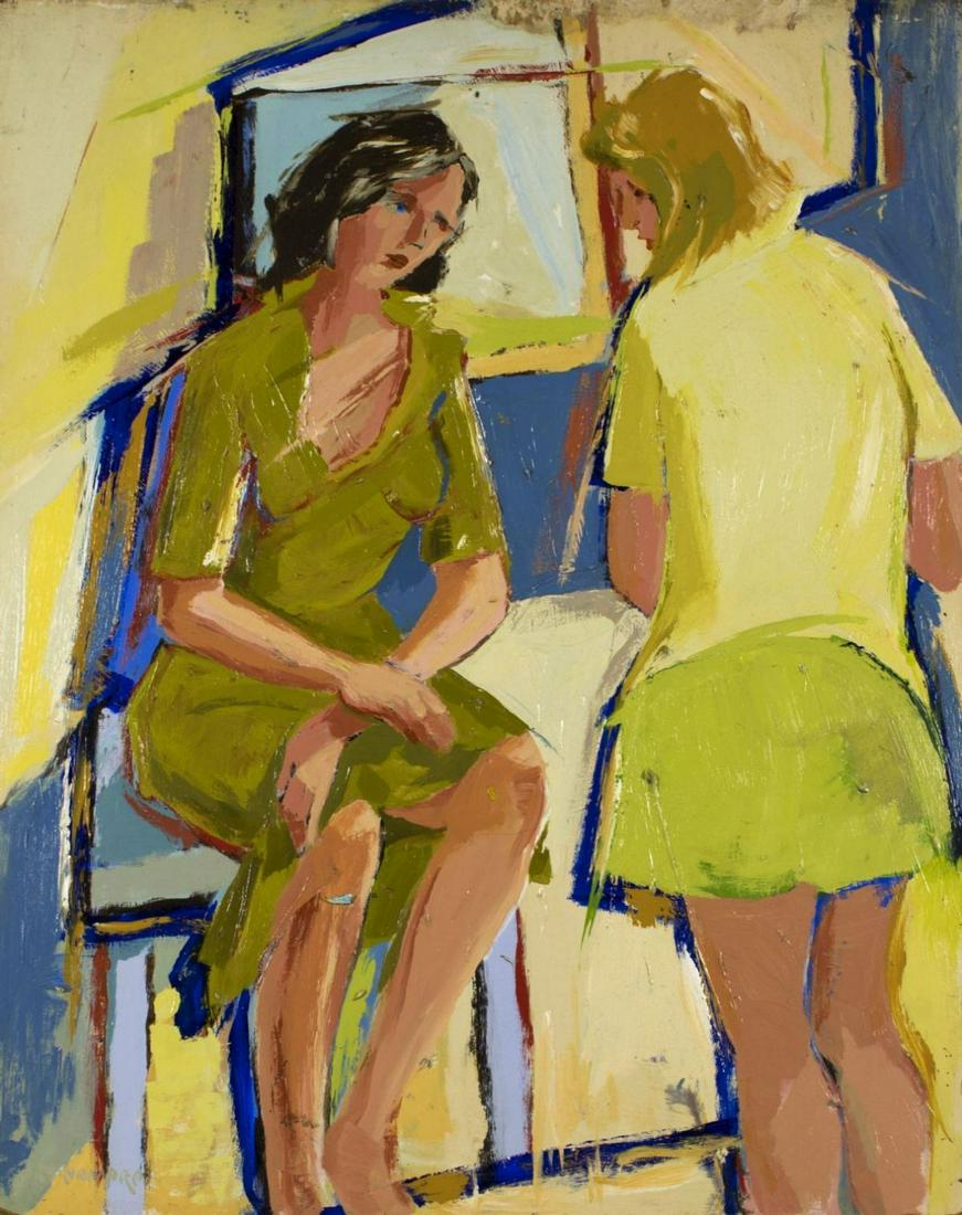 Alfred McNamara (New York,1911-1994) oil on board (1 of 9)