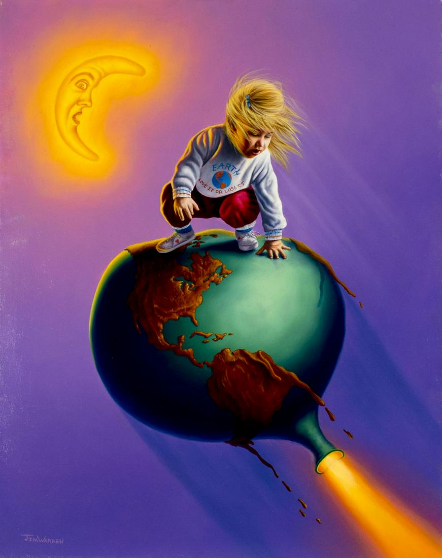 Jim Warren (OR,FL,born 1949) oil painting (1 of 12)