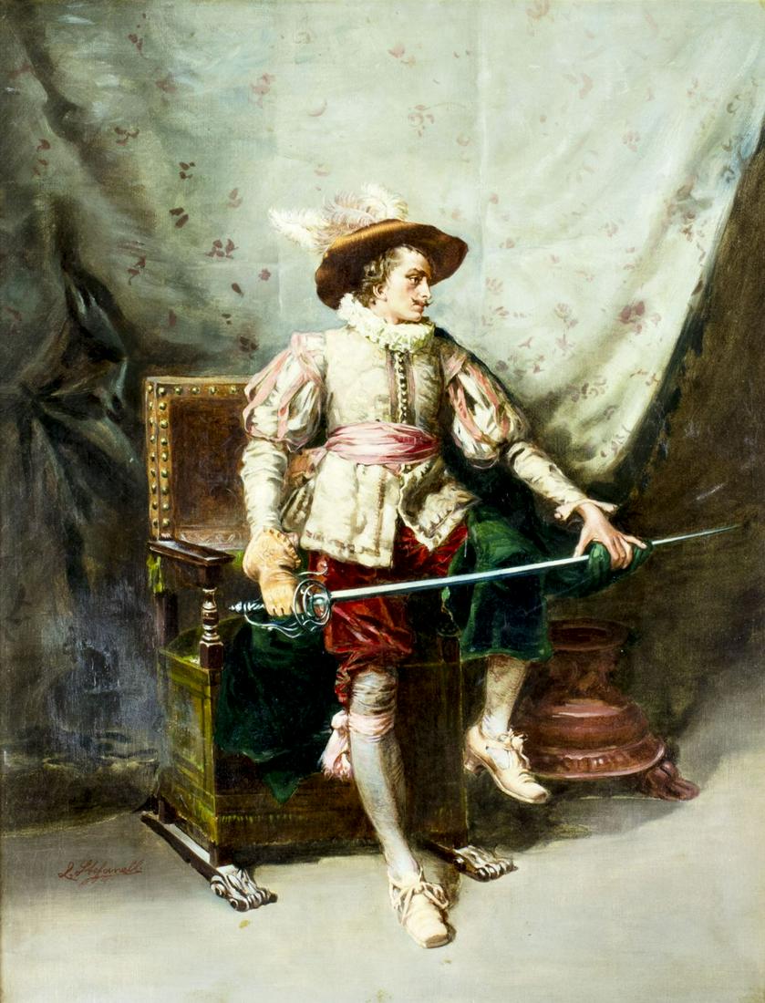 L Stefanelli (Italy,19C) oil painting antique (1 of 20)