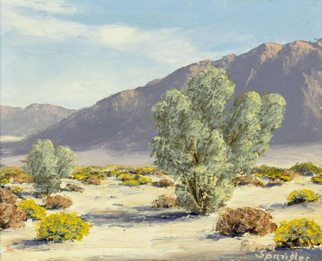 Edna Spangler (CA,NE,WI,1901-1986) oil painting (1 of 10)