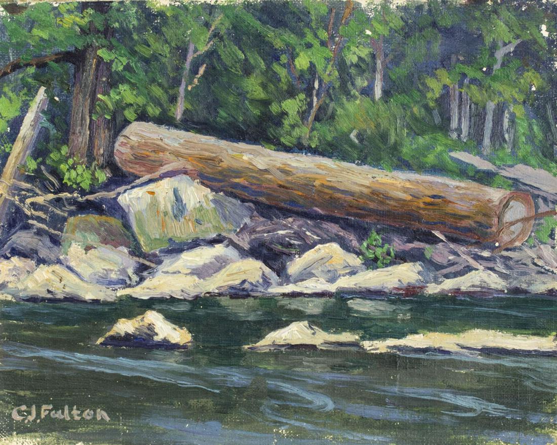 Cyrus James Fulton (OR,CO,1873-1949) oil painting (1 of 9)