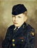 Antique american oil painting Portrait