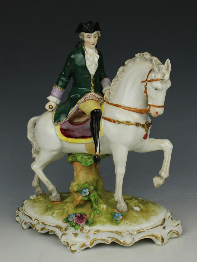 Antique E&A Muller figurine "Horseman" (1 of 10)