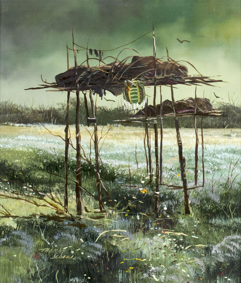 Thomas de Decker (WY,CO,WI,b 1951) oil painting (1 of 12)