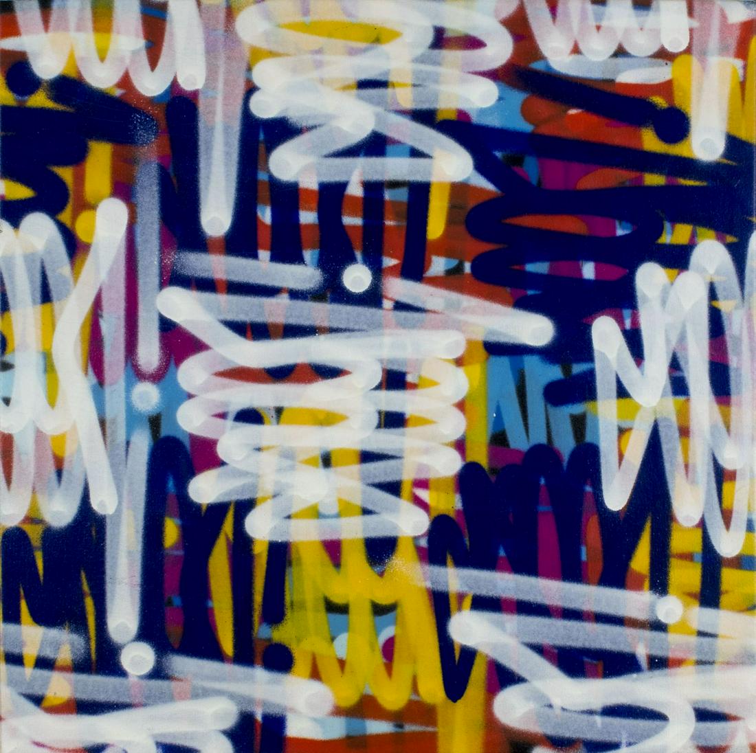 Seen (NY,France,born 1961) acrylic painting (1 of 12)