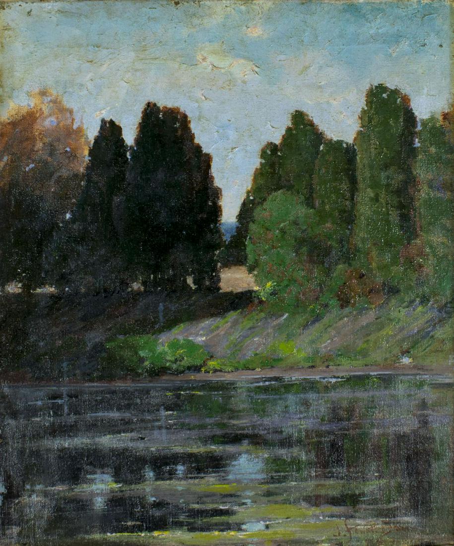 John Barney (VA,NY,1869-1925) oil painting antique (1 of 19)