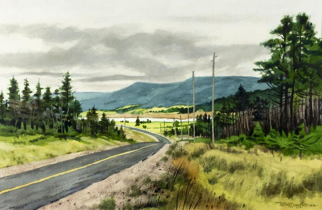 Kent Day Coes (NJ,NY,IL,1910-2000) watercolor on paper (1 of 10)