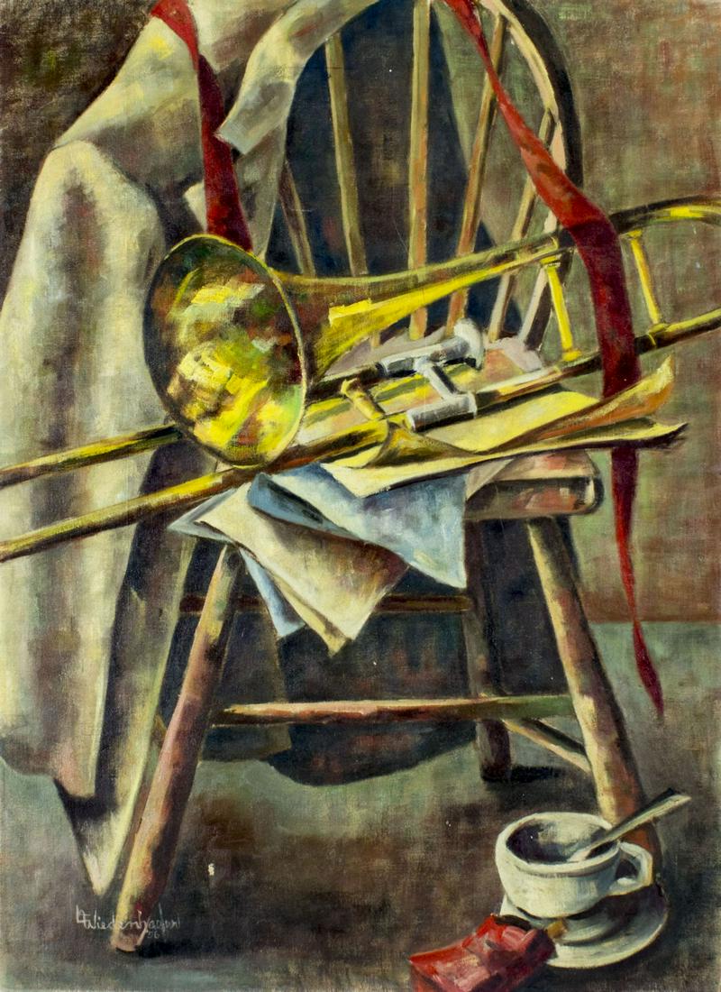 Lois Wiedenhaefer (PA,20C) oil painting antique (1 of 12)