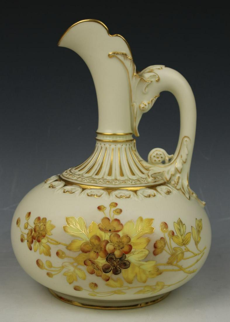 19C Royal Worcester 1136 Ewer Pitcher Jug (1 of 10)