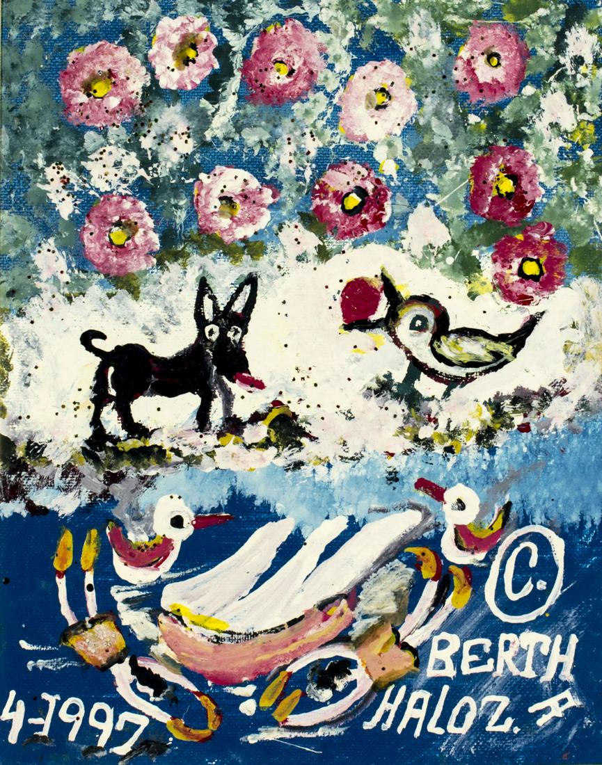 Bertha Halozan (NY,Austria,1917-2004) oil painting (1 of 10)