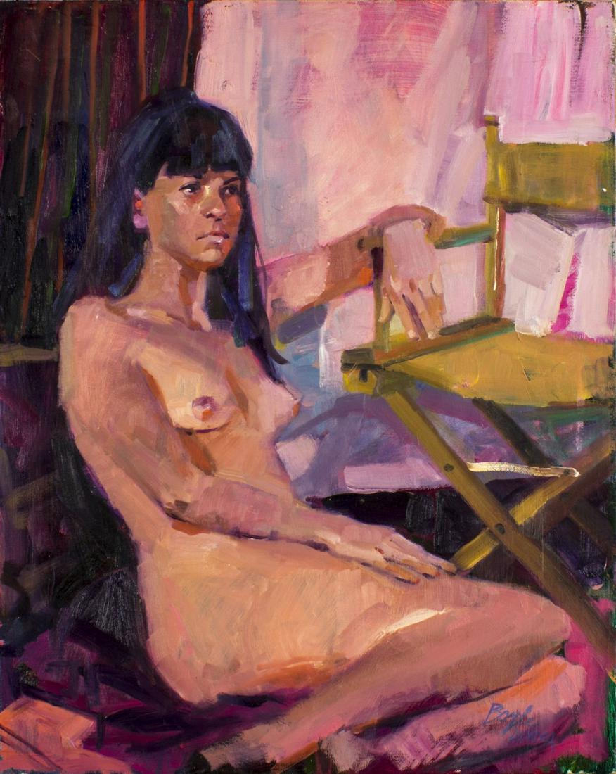 Neil Boyle (CA,Canada,1931-2006) oil painting: ARTIST: James Neil Boyle (California, Canadian, 1931 - 2006) NAME: Reclining Nude MEDIUM: oil on canvas CONDITION: Excellent. No visible inpaint under UV light. SIGHT SIZE: 20 x 16 inches / 50 x 40 cm