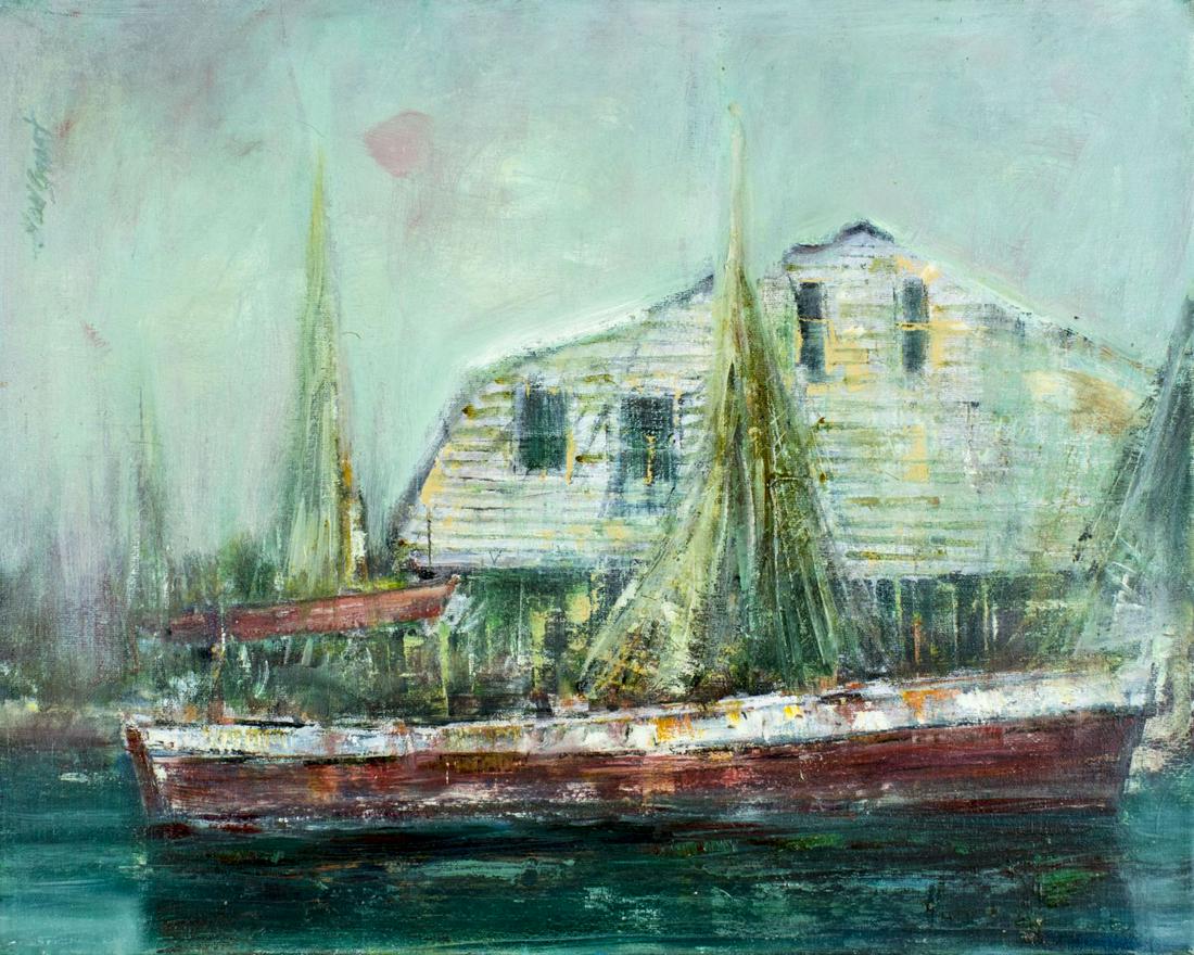 Hall Pierce Groat Sr (NY,b 1932) oil painting (1 of 12)