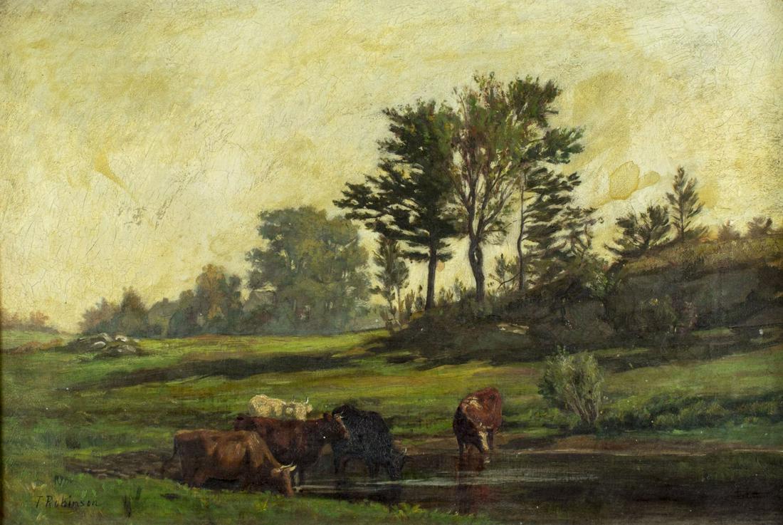 Thomas Harris Robinson (RI,Canada,1834-1888) oil (1 of 10)