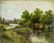 Antique Austrian Landscape oil painting signed - 3