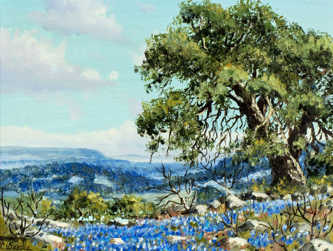Florent P Baecke (TX,1922-2016) oil painting (1 of 12)