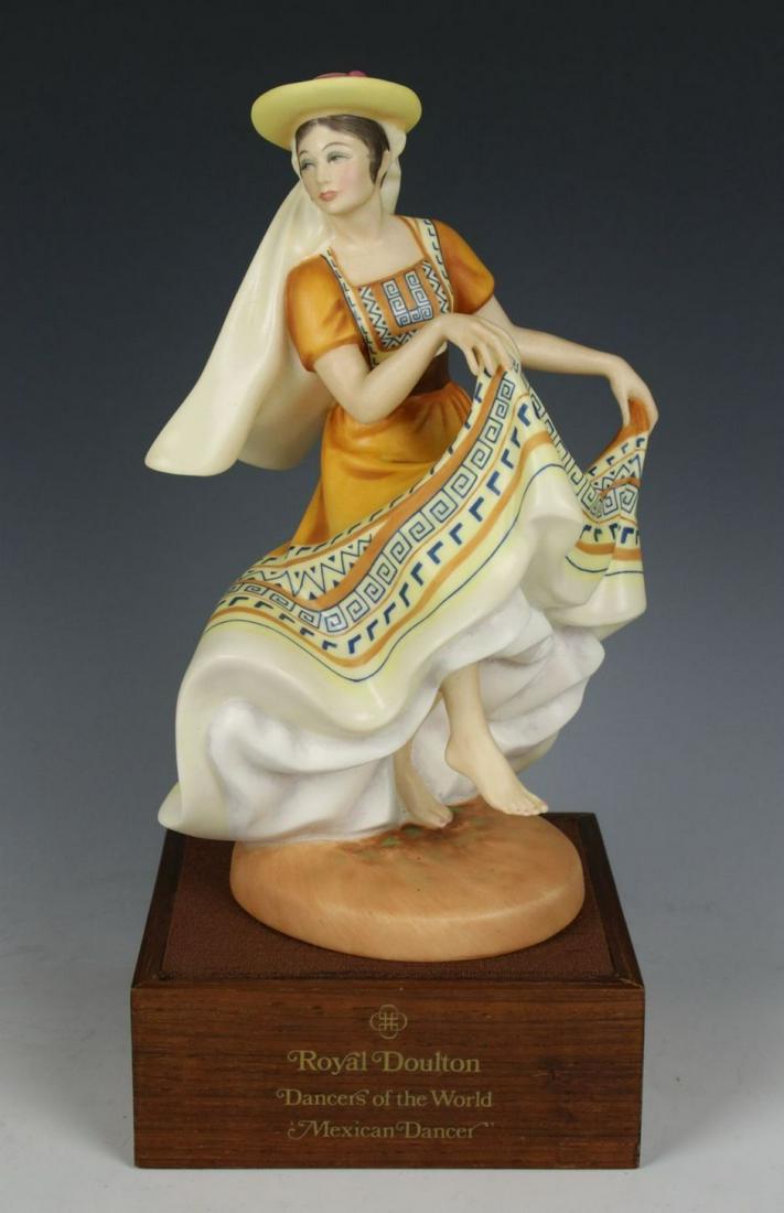Royal Doulton Figurine HN2866 "Mexican Dancer" LE: MANUFACTURE: Royal Doulton (ENGLAND) NAME: Mexican Dancer NUMBER: HN2866 SERIES: Dancers of the World ISSUED: 1979 LIMITED EDITION: 734 of 750 DESIGNED: M. Davies CONDITION: Excellent. No chips, no cr