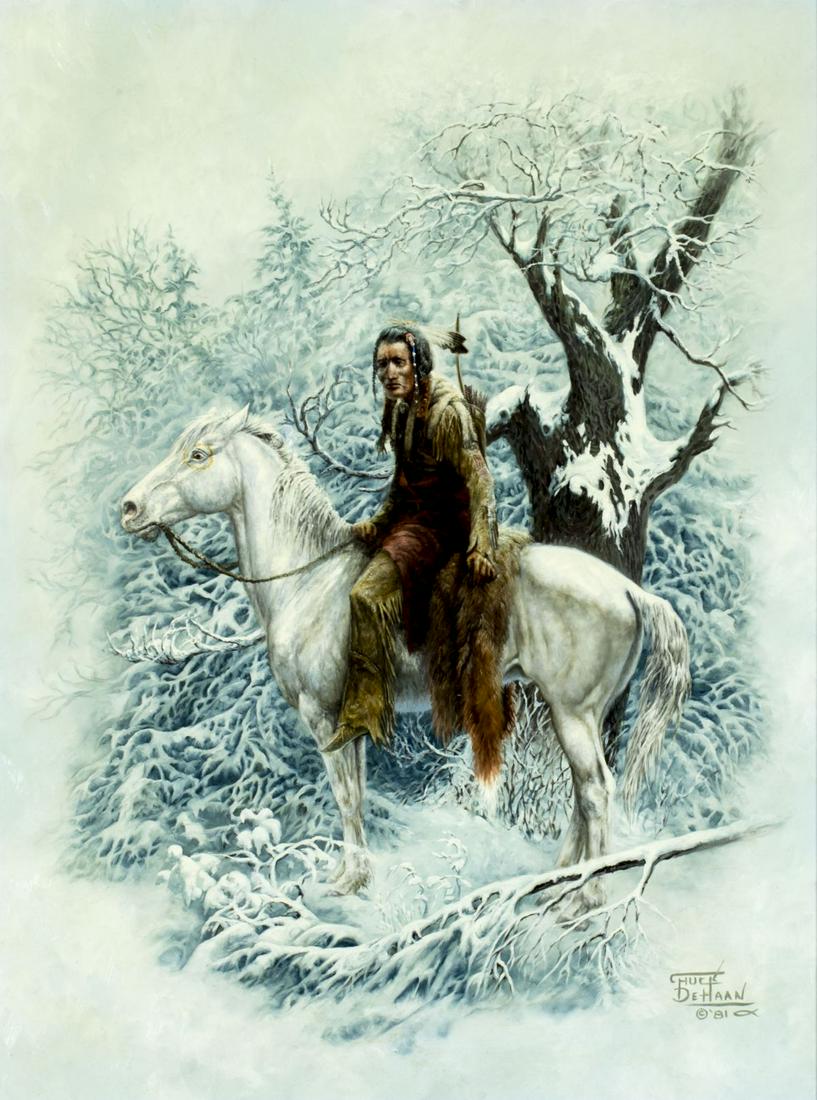 Chuck De Haan (TX,born 1933) oil painting (1 of 10)