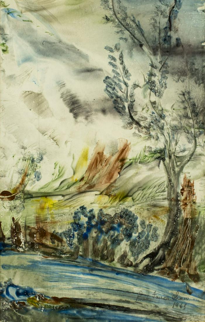 Ruth Faison Shaw (KS,NC,1888-1969) finger-painting (1 of 10)