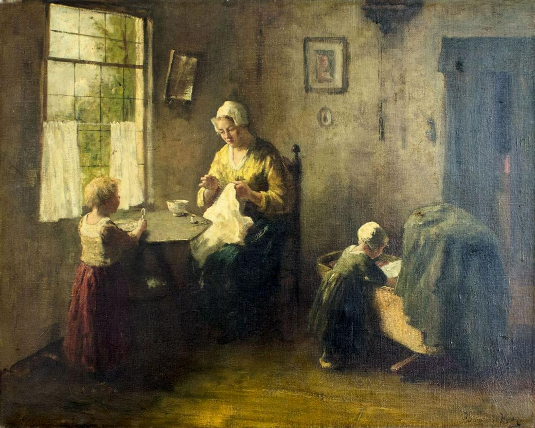 Bernard Johan De Hoog (Dutch,Belgian,1867-1943) oil (1 of 12)